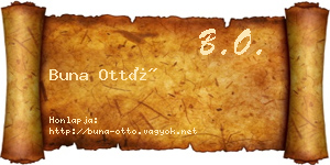 Buna Ottó névjegykártya